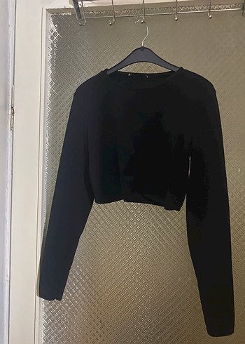 Uzun Kollu Siyah Gotik Hamile Tişörtü - Görsel 2