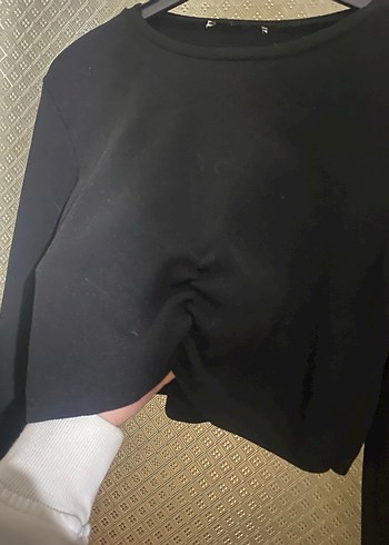 Uzun Kollu Siyah Gotik Hamile Tişörtü - Görsel 3