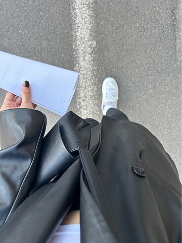 Dilvin deri blazer