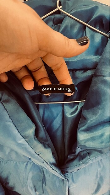 44 Beden Mavi Şişme mont