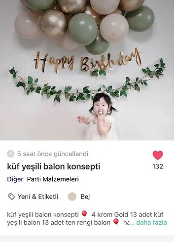  Küf yeşili balon