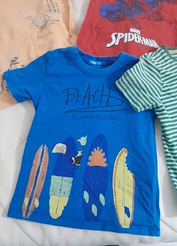 6 tane rengarenk tshirt