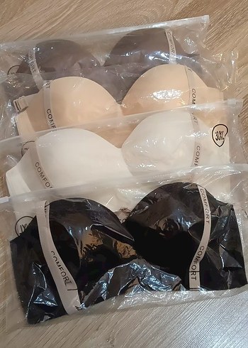 bej rengi lazer kesim destekli sütyen - Görsel 2