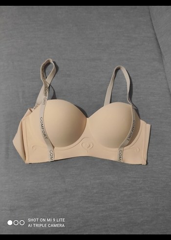 bej rengi lazer kesim destekli sütyen - Görsel 3