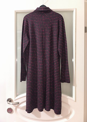 Bordo Triko Hamile Elbisesi - Görsel 4