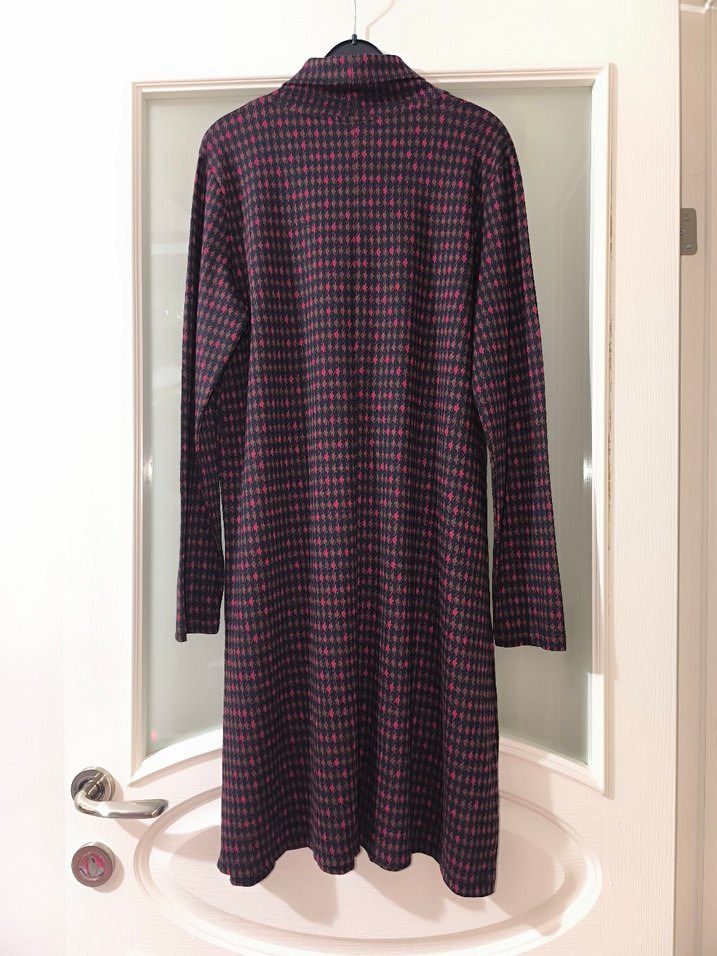 Bordo Triko Hamile Elbisesi - Görsel 4