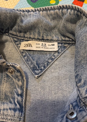 xs Beden gri Renk Gri Batik Desenli Uzun Kollu Denim Ceket