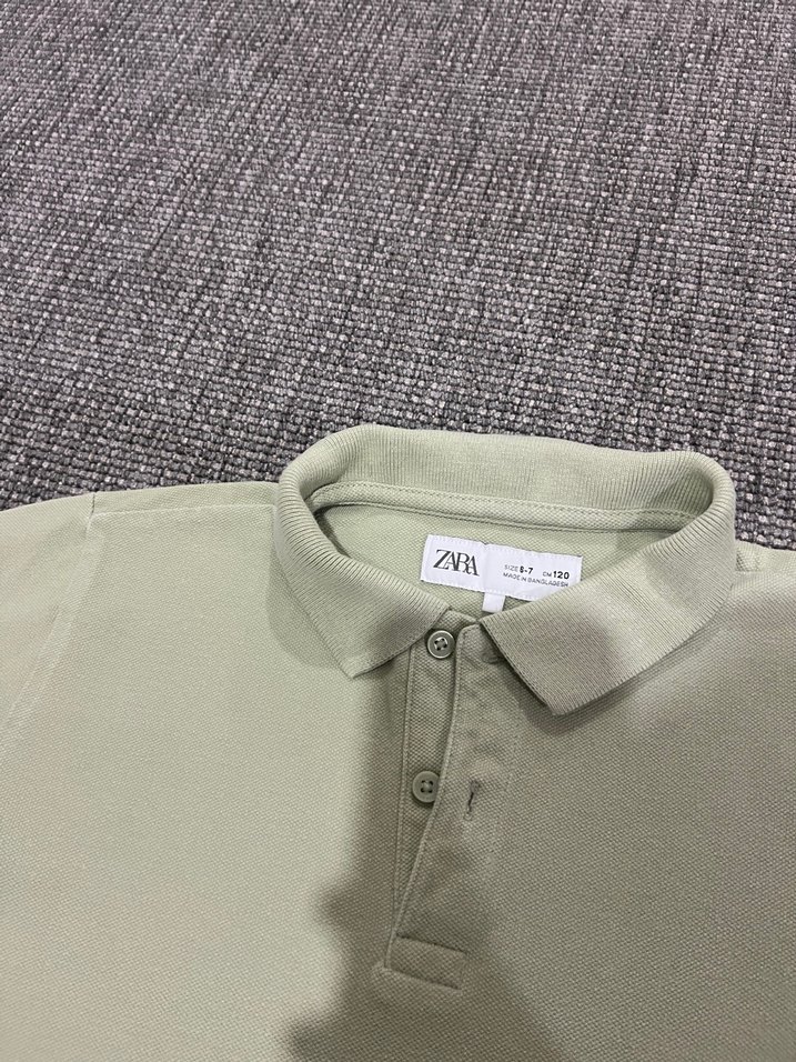 Erkek Çocuk Kısa Kollu Khaki Polo Tişört - Görsel 2