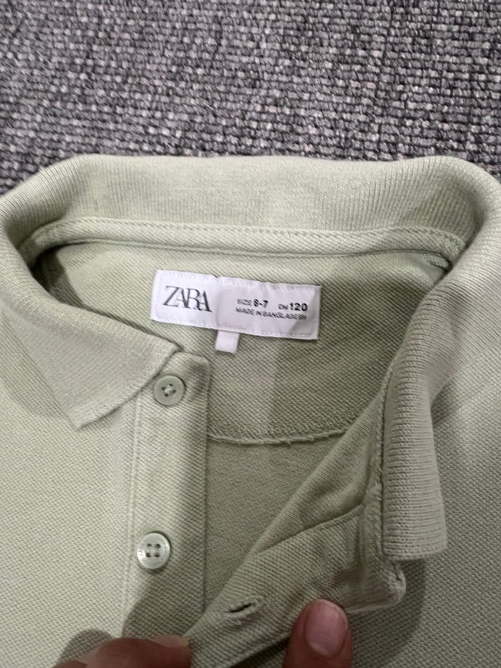 Erkek Çocuk Kısa Kollu Khaki Polo Tişört - Görsel 3