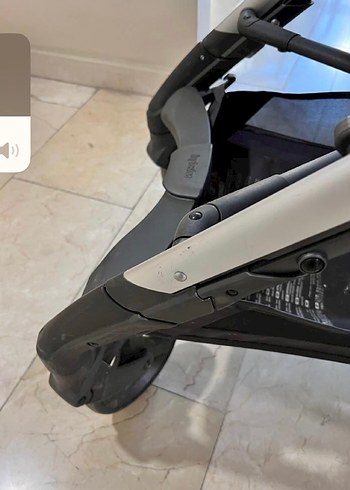 Bordo Bebek Arabası bordo kırmızı Gri Detaylı - Görsel 8