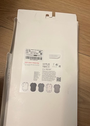 Gri Bebek Body Seti 12-18 Ay Zara - Görsel 4