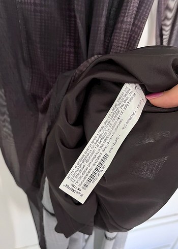 Zara Uzun Kadın Elbise, Düz, Uzun Kollu - Görsel 7