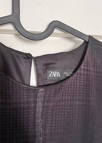 Zara Uzun Kadın Elbise, Düz, Uzun Kollu - Görsel 3