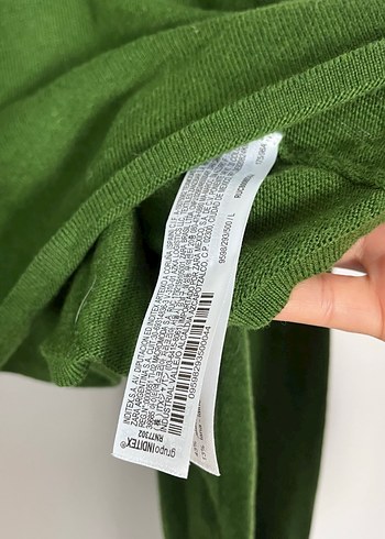 Zara Yeşil Salaş crop kazak - Görsel 5