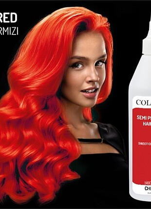 COLOR UP RENKLİ BALYAJ BOYASI ? BİBER KIRMIZI 