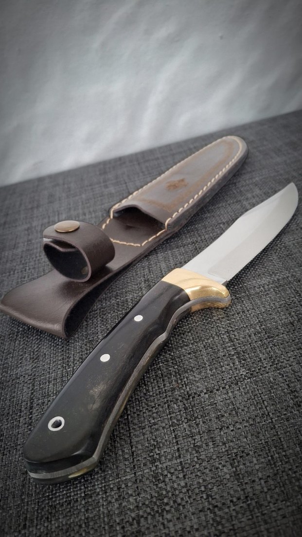 Koç boynuzu kabzeli, pirinç balçak detaylı - Görsel 2