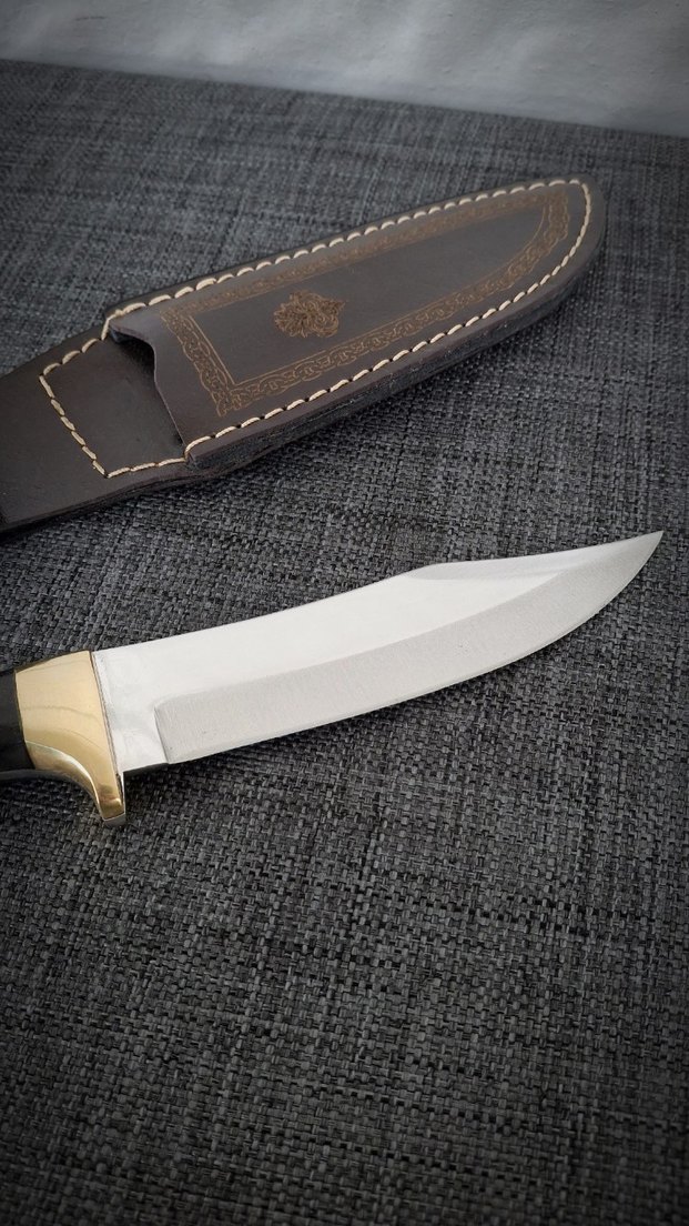 Koç boynuzu kabzeli, pirinç balçak detaylı - Görsel 3