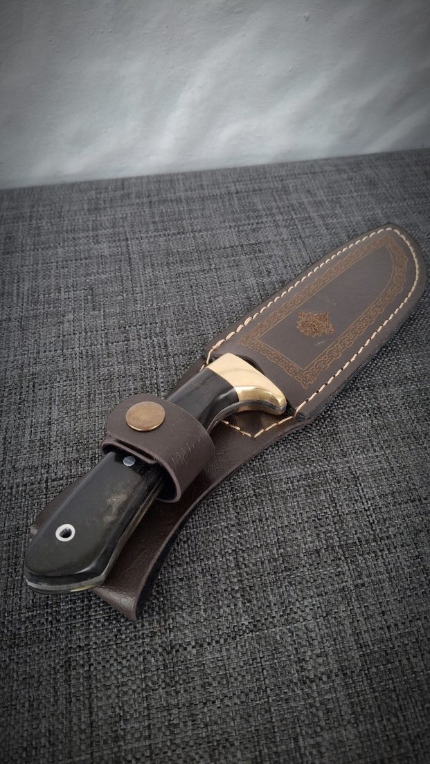 Koç boynuzu kabzeli, pirinç balçak detaylı - Görsel 4