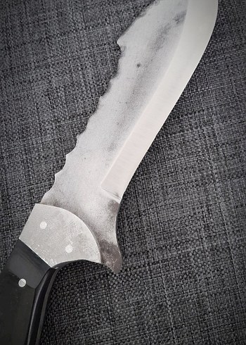 D2 çelikten üretim kök geyik bıçak - Görsel 3