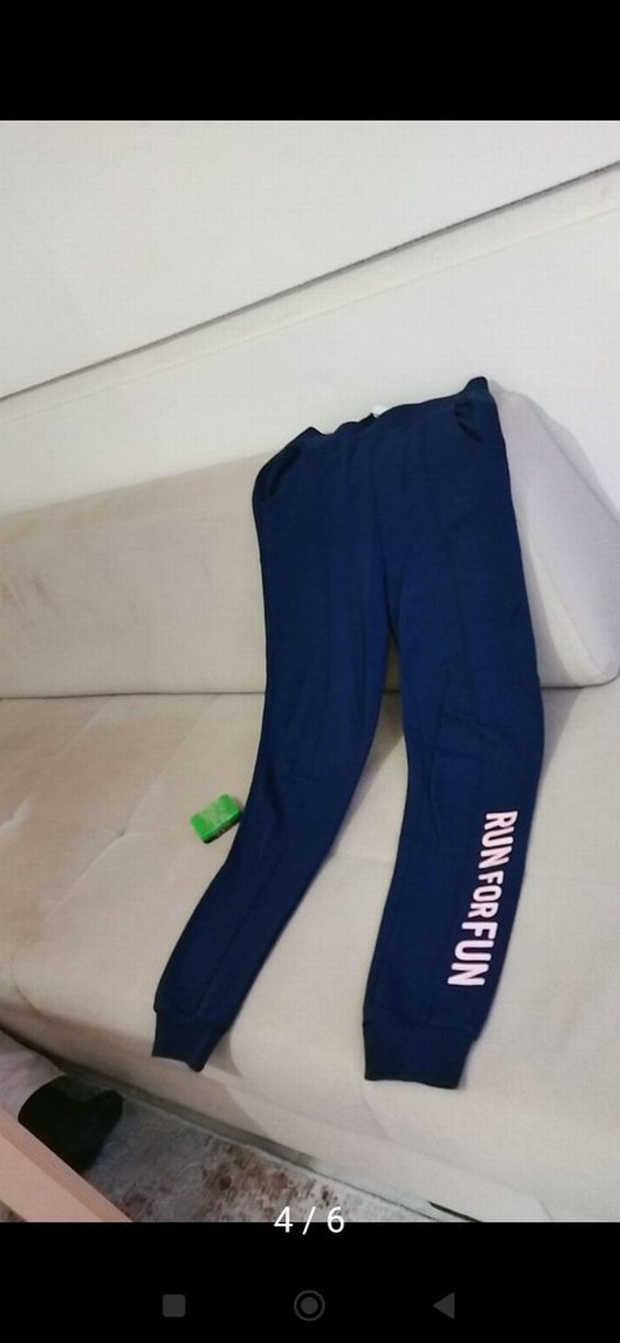 Erkek Lacivert Fermuarlı Eşofman Altı - Görsel 2