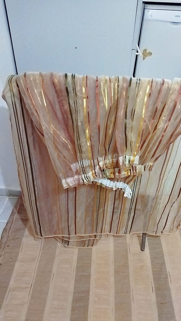 Bej Çizgili Bohem Perde - Görsel 3