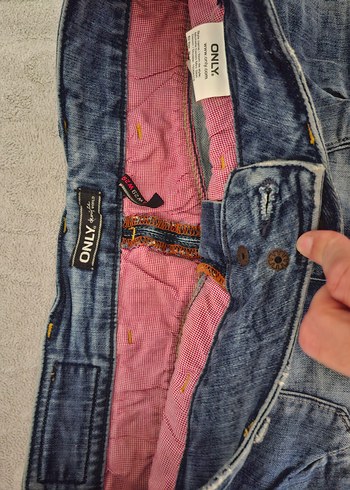 Zara Only Düğmeli Mavi Denim Mini Etek - Görsel 2