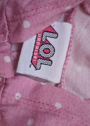 Defacto L.O.L Surprise 10-12 yaş uyku tulumu uzun kollu puantiyeli pembe