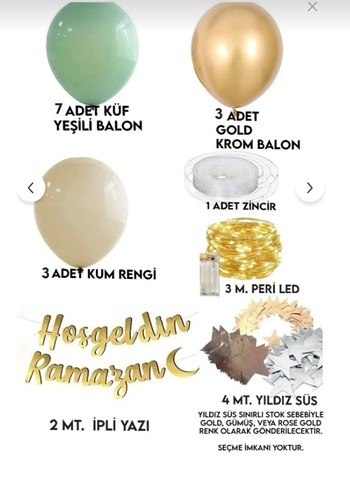 FULL Hoşgeldin Ramazan Süsleri - Görsel 5