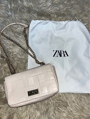 Zara bej deri çanta