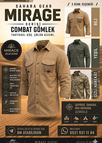 Diğer Sahara Gear Mirage Erkek Combat Gomlek