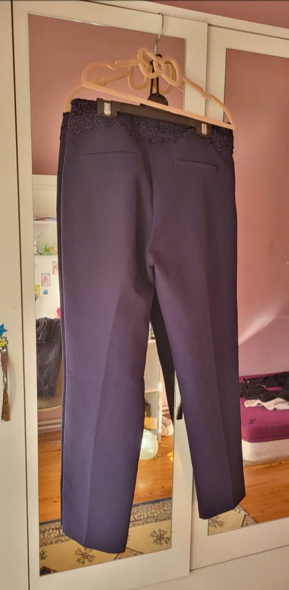 lacivert kadın pantolon - Görsel 4