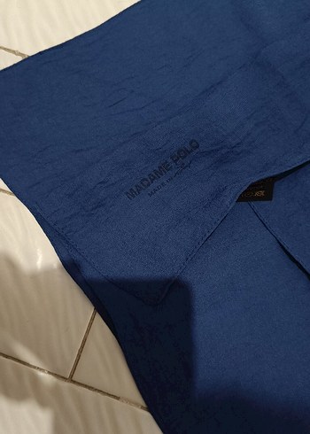 mavi caz şal - Görsel 4