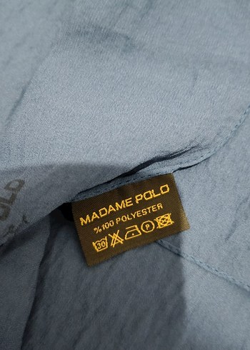 mavi caz şal - Görsel 5