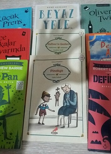 9 adet dunya klasikleri kitaplari