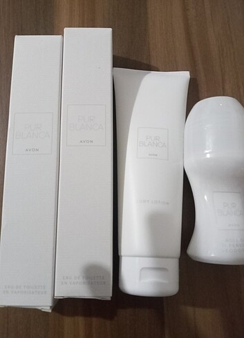 PUR BLANCA 2 pur blanca parfüm 50 ml ,losyonu ve rolonu set
