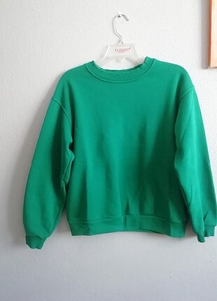Yeşil sweatshirt