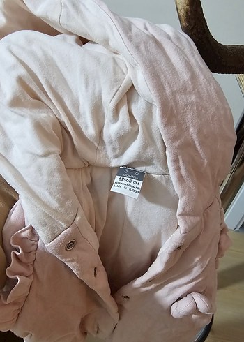 Pembe Bebek Kız Tulumu çıtçıtlı içi dışı yüzde yüz pamuk - Görsel 6