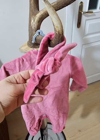 Pembe Fiyonklu Bebek Kız Tulum - Görsel 2