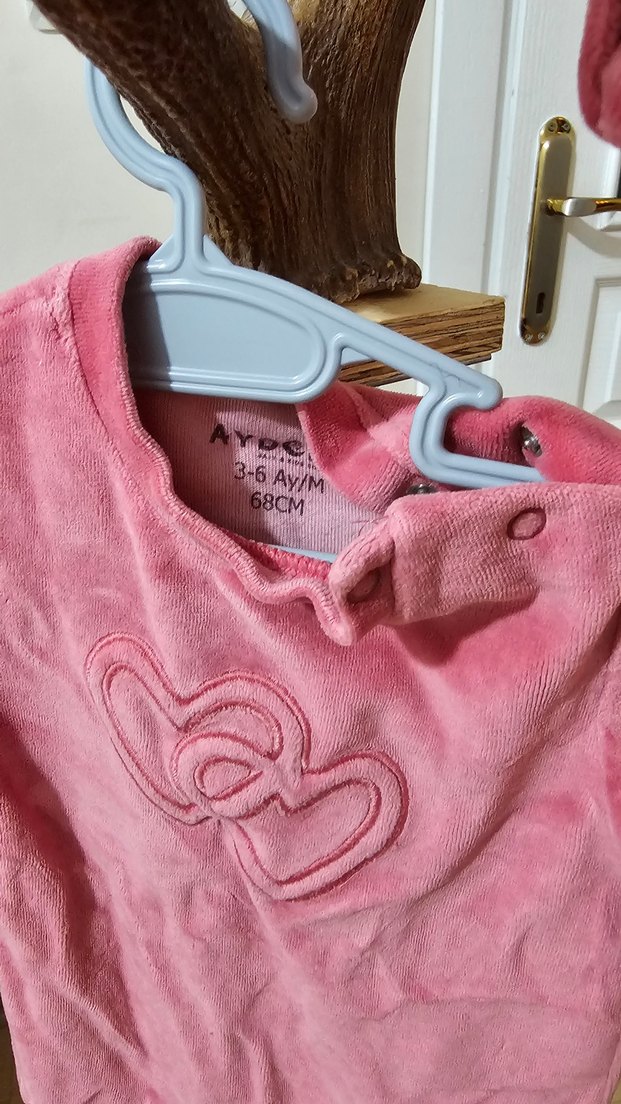 Pembe Fiyonklu Bebek Kız Tulum - Görsel 5