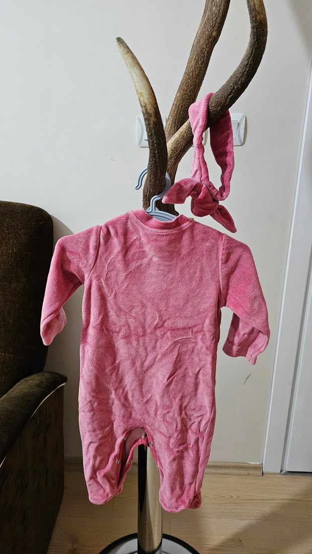 Pembe Fiyonklu Bebek Kız Tulum - Görsel 4