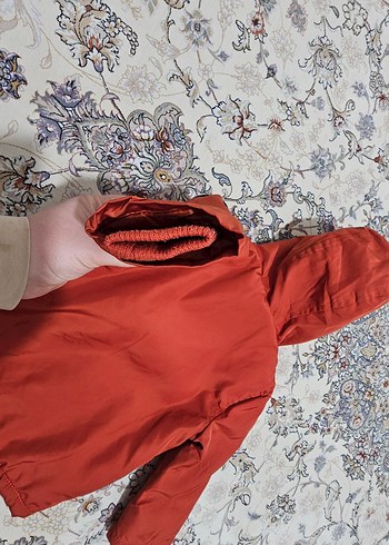 Turuncu Kürklü Erkek Çocuk Mont - Görsel 4