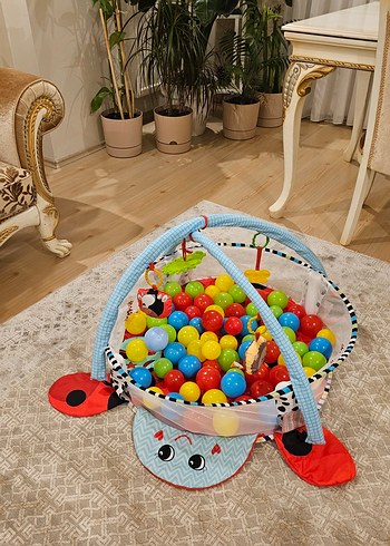 Renkli Bebek Oyun Halısı ve Topları - Görsel 3