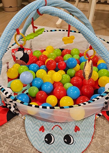 Renkli Bebek Oyun Halısı ve Topları - Görsel 4