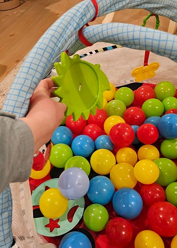 Renkli Bebek Oyun Halısı ve Topları - Görsel 5