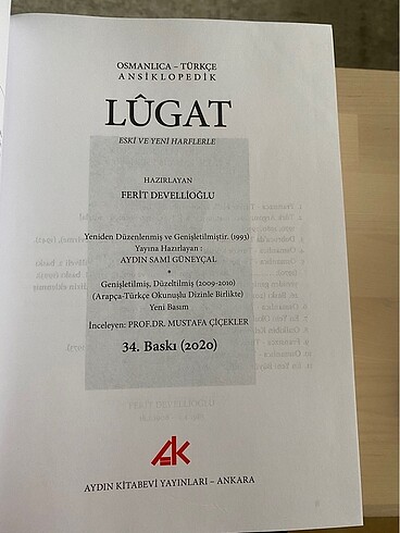 Ferit Devellioğlu Sözlüğü
