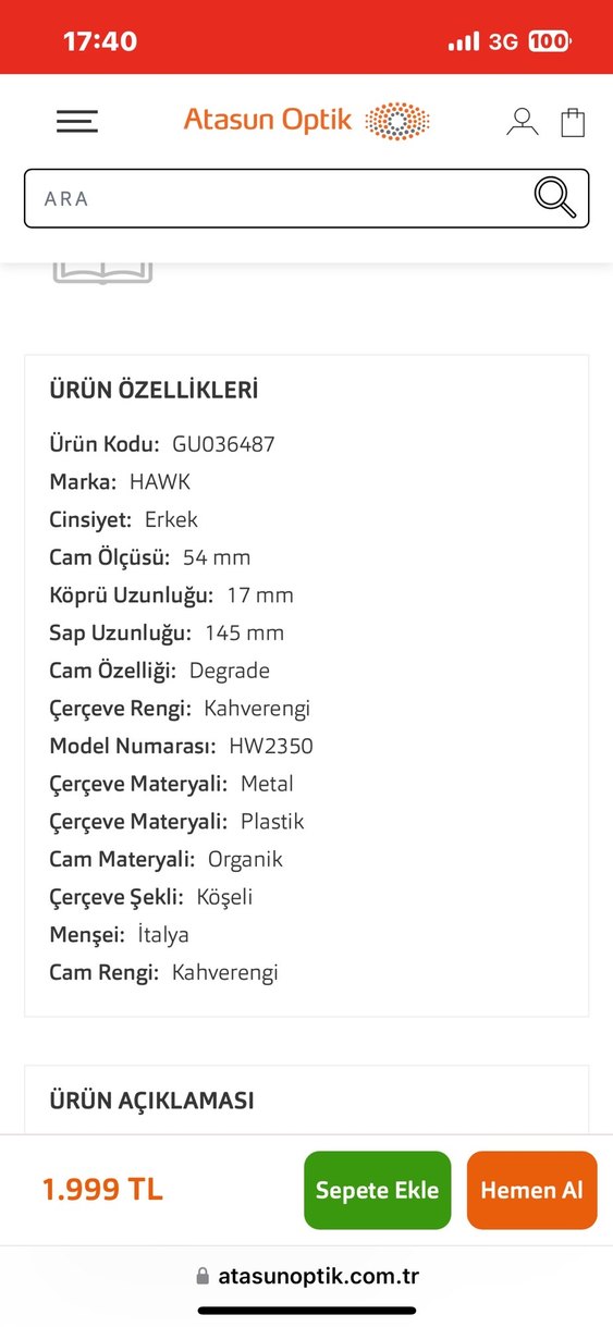 Hawk Leopar Desen Kahverengi Güneş Gözlüğü - Görsel 3