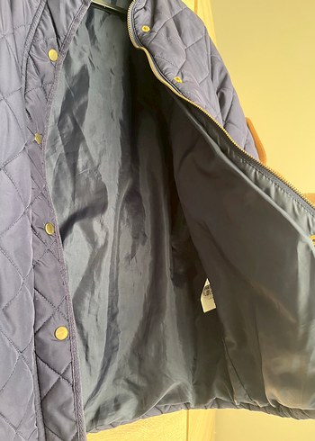 Asymmetry Lacivert Kapitone Mevsimlik Mont - Görsel 4