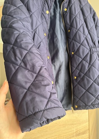 Asymmetry Lacivert Kapitone Mevsimlik Mont - Görsel 7