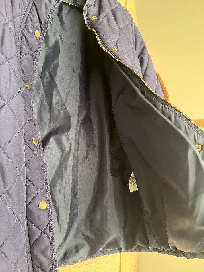 Asymmetry Lacivert Kapitone Mevsimlik Mont - Görsel 4