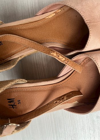 H&M Pudra Dolgu Topuklu Kadın Sandalet - Görsel 5